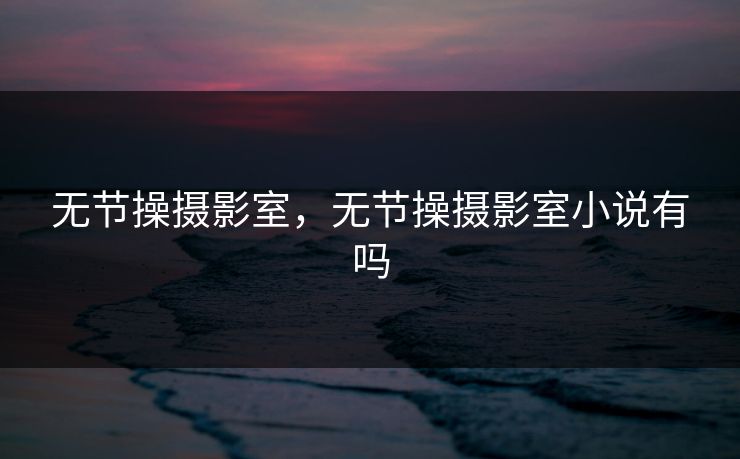 无节操摄影室，无节操摄影室小说有吗